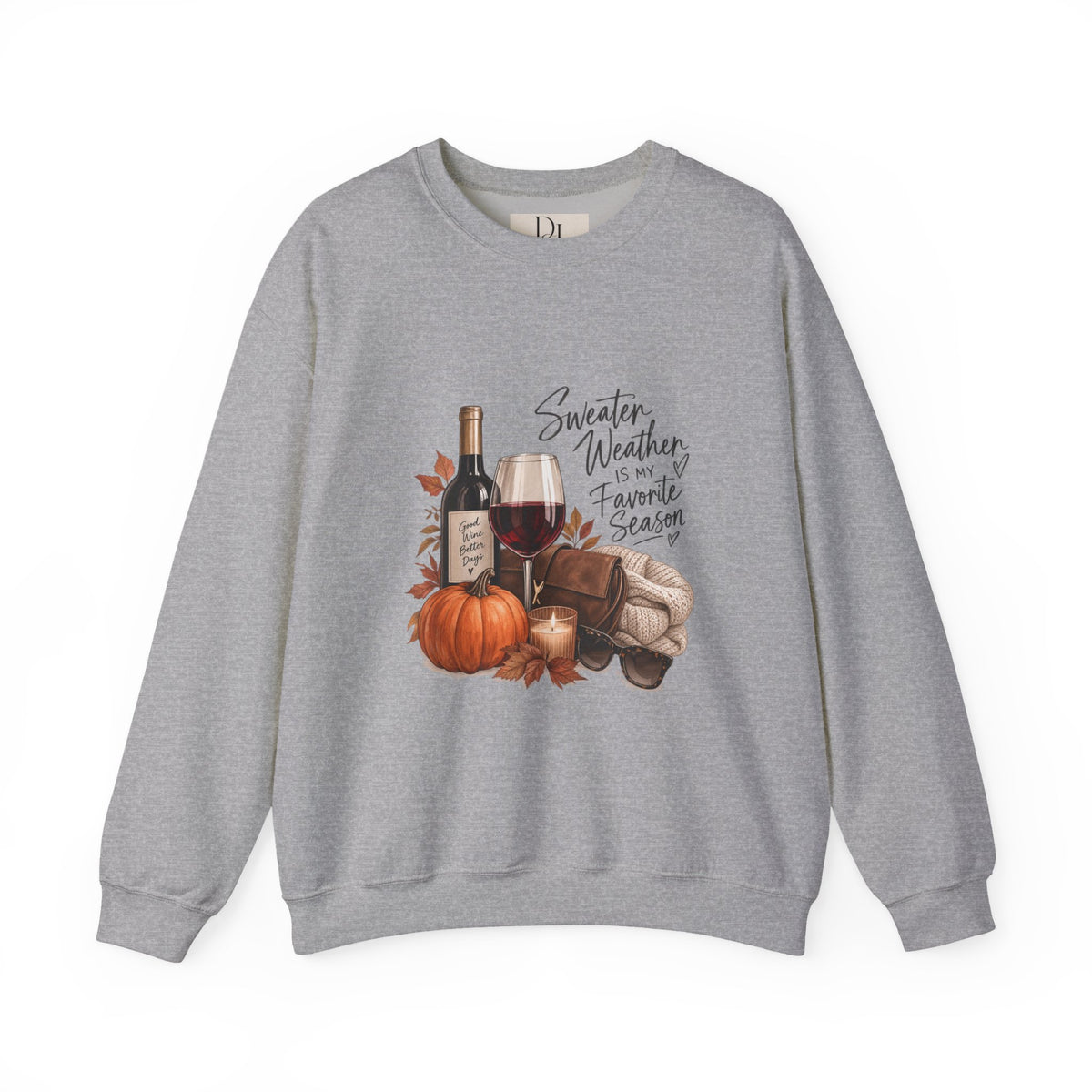 Sweater Weather Means Wine - Crewneck