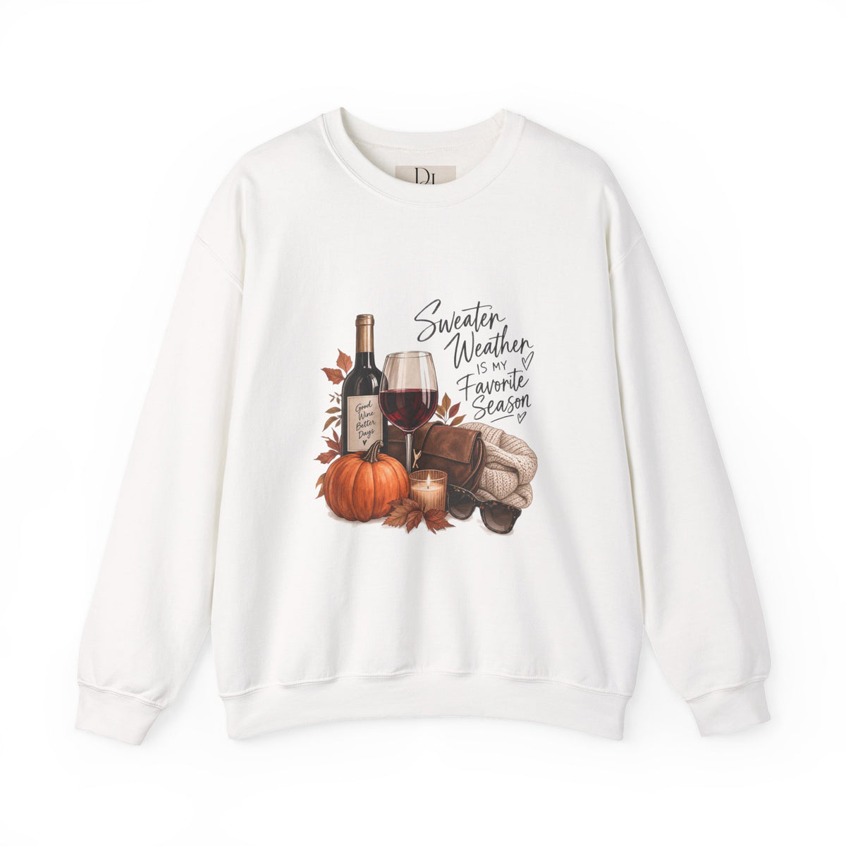 Sweater Weather Means Wine - Crewneck