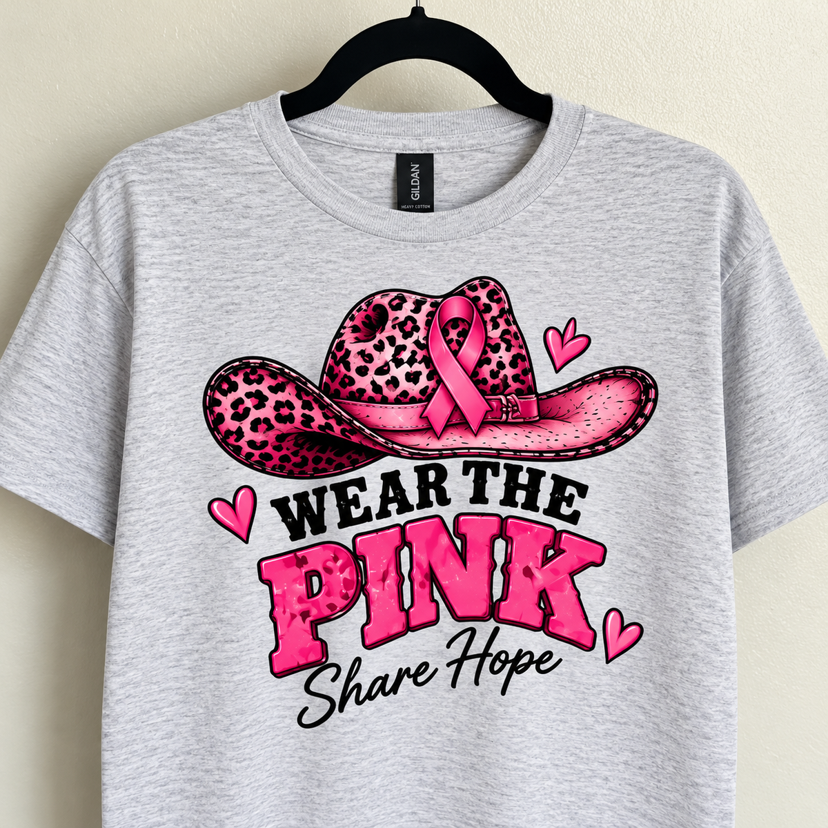 PINK HAT, BRAVE HEART TEE