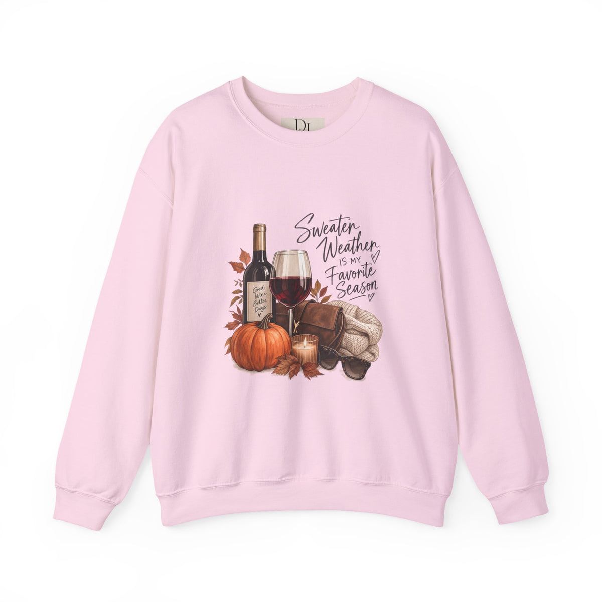 Sweater Weather Means Wine - Crewneck